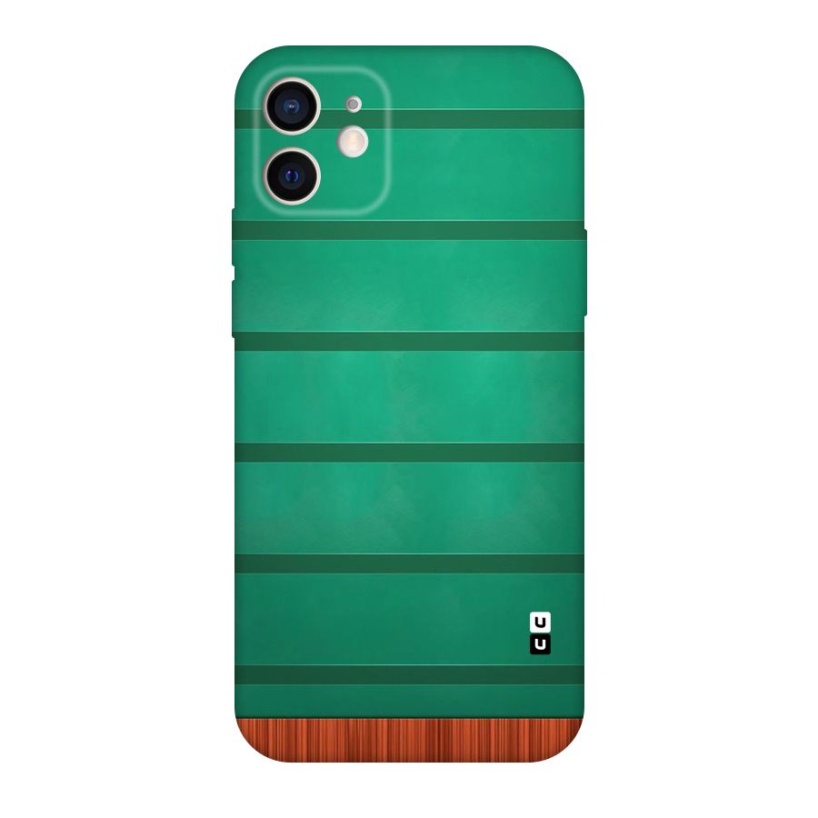 Green Wood Stripes Original Polycarbonate Back Case for iPhone 12