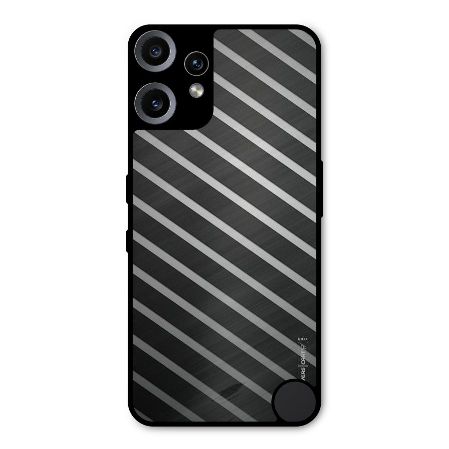 Grey And Black Stripes Metal Back Case for Nothing CMF Phone 2 Pro