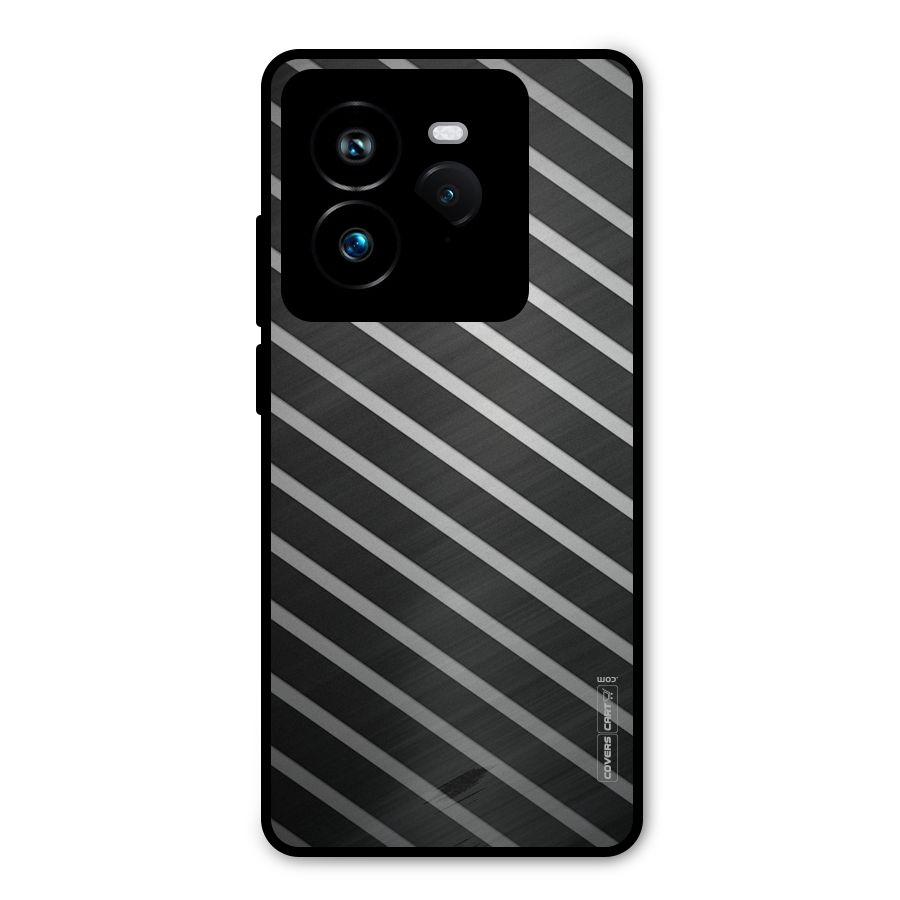 Grey And Black Stripes Metal Back Case for Realme GT 7 Pro
