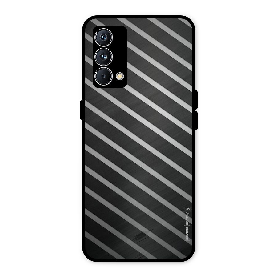 Grey And Black Stripes Metal Back Case for Realme GT Master Edition