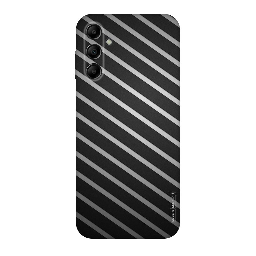 Grey And Black Stripes Original Polycarbonate Back Case for Galaxy A14 5G