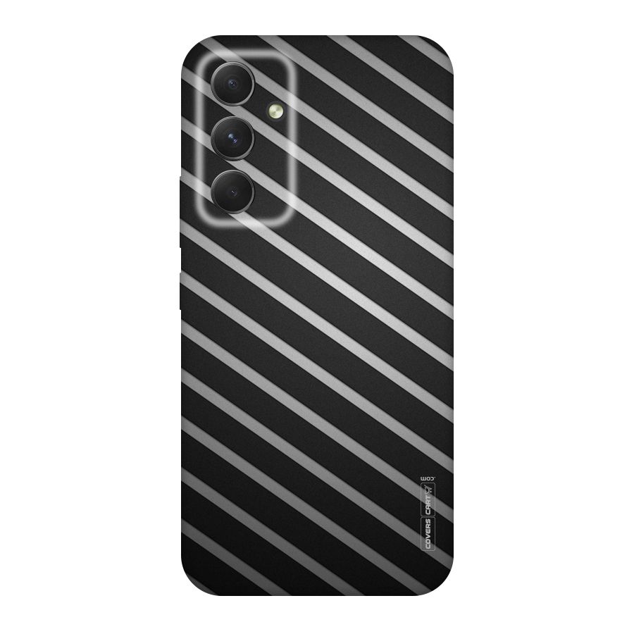 Grey And Black Stripes Original Polycarbonate Back Case for Galaxy A54