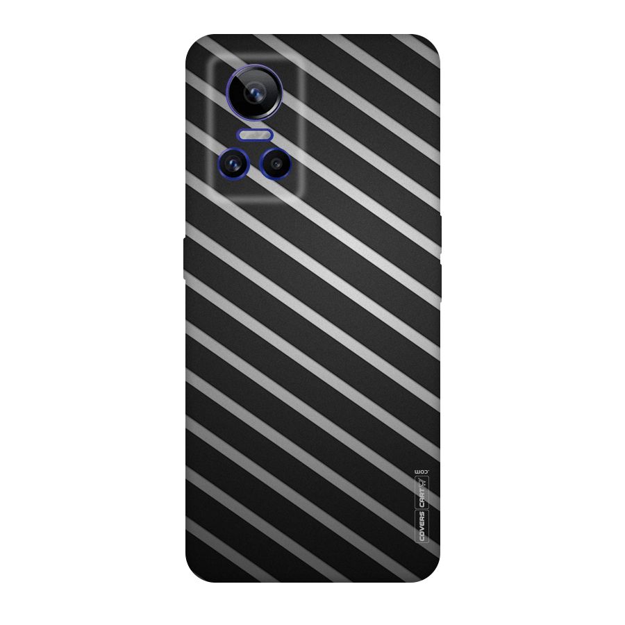 Grey And Black Stripes Original Polycarbonate Back Case for Realme GT Neo 3