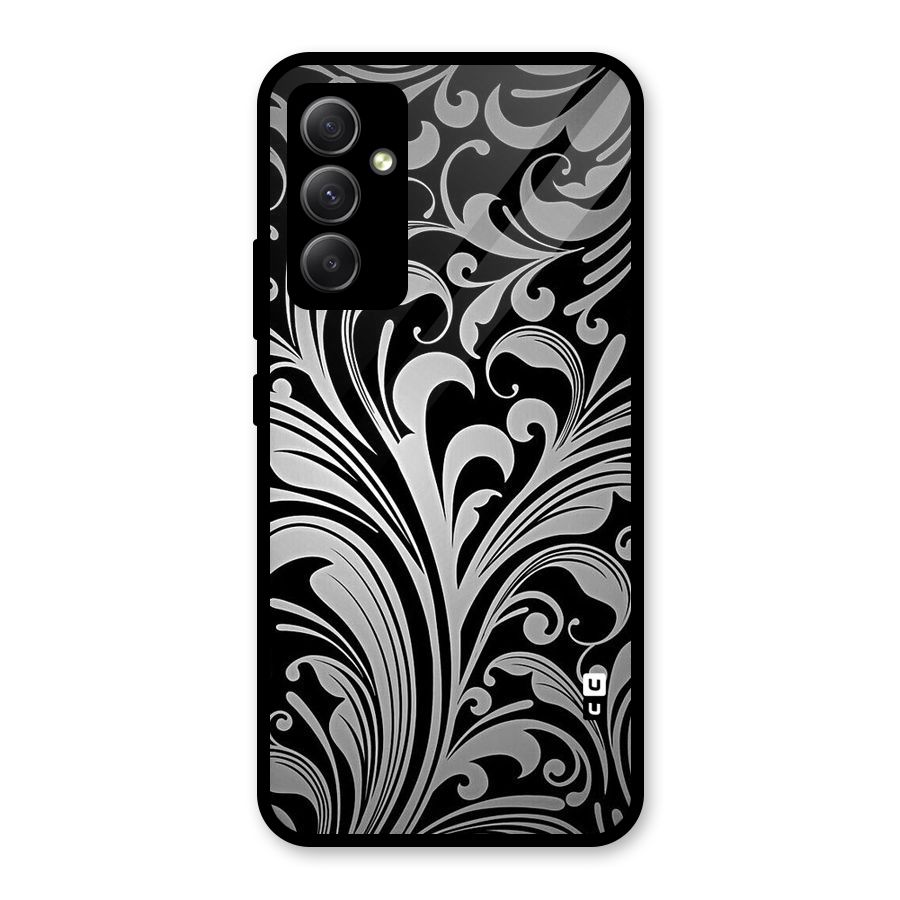 Grey Beauty Pattern Glass Back Case for Galaxy A34