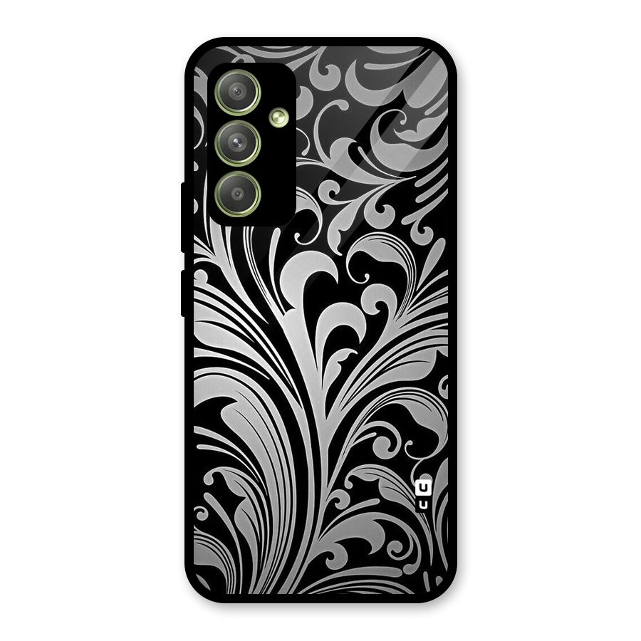 Grey Beauty Pattern Glass Back Case for Galaxy A54