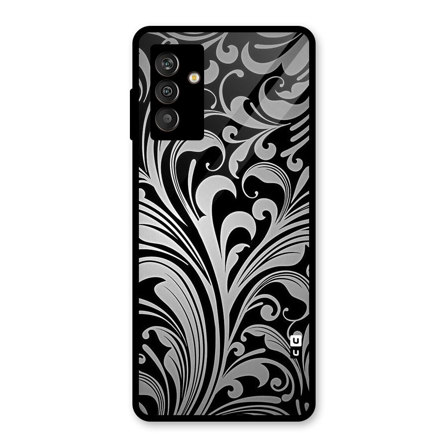 Grey Beauty Pattern Glass Back Case for Galaxy M13