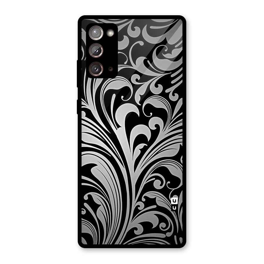 Grey Beauty Pattern Glass Back Case for Galaxy Note 20