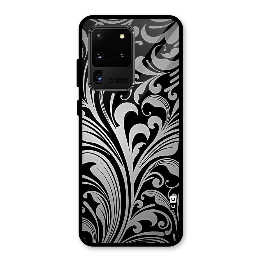 Grey Beauty Pattern Glass Back Case for Galaxy S20 Ultra