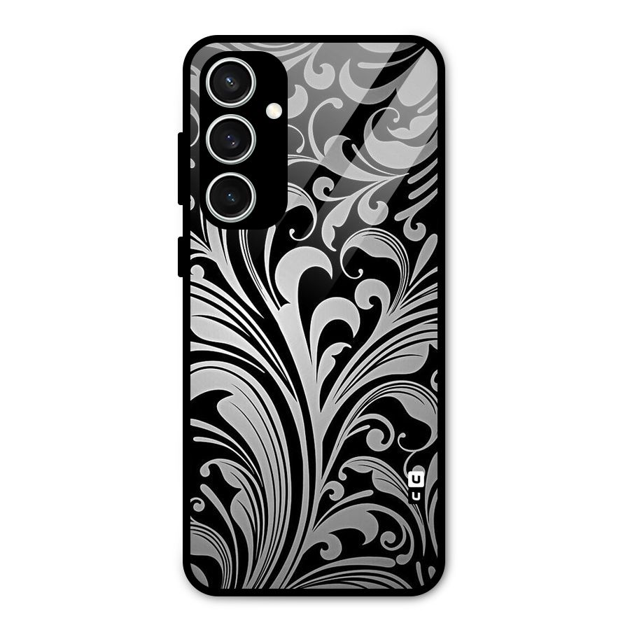 Grey Beauty Pattern Glass Back Case for Galaxy S23 FE