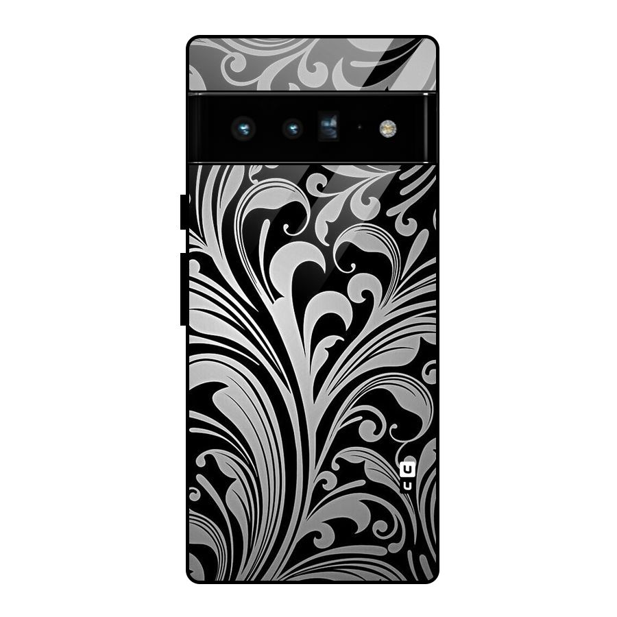 Grey Beauty Pattern Glass Back Case for Google Pixel 6 Pro