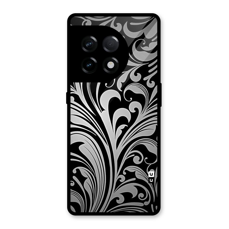Grey Beauty Pattern Glass Back Case for OnePlus 11R