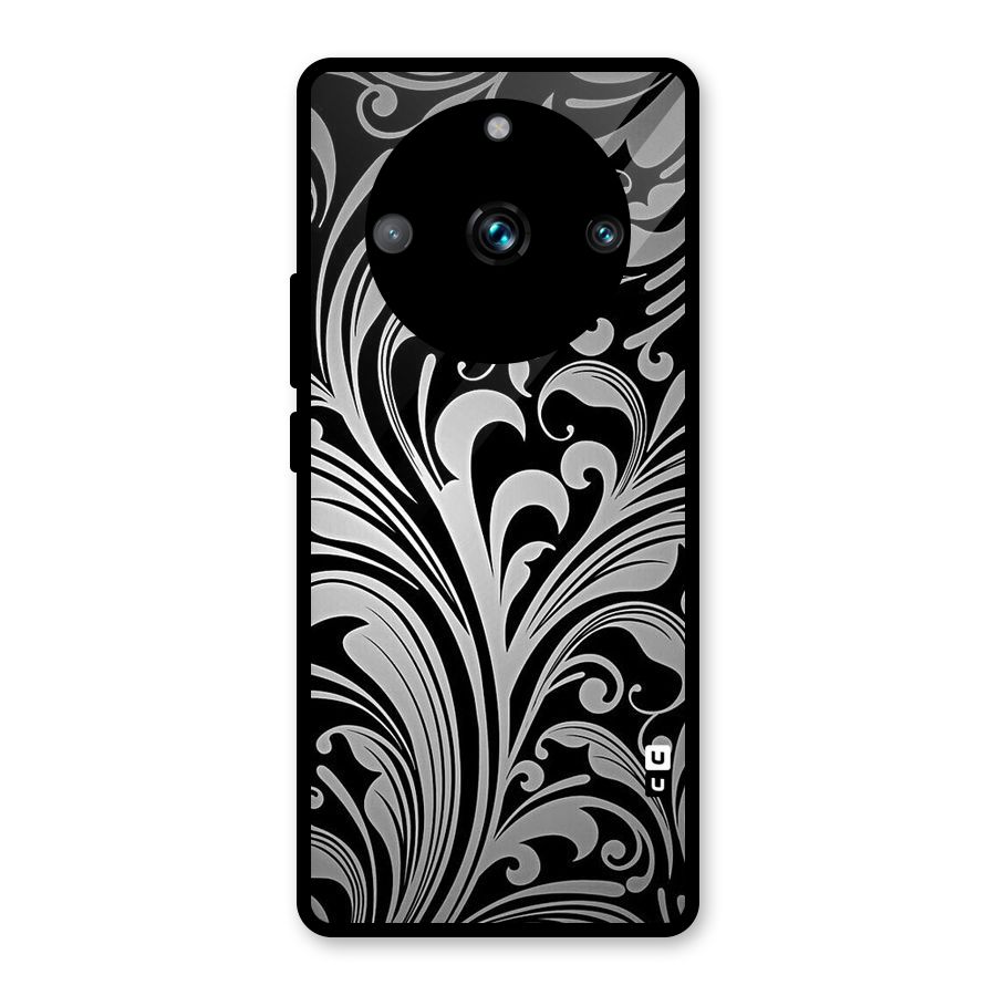 Grey Beauty Pattern Glass Back Case for Realme 11 Pro