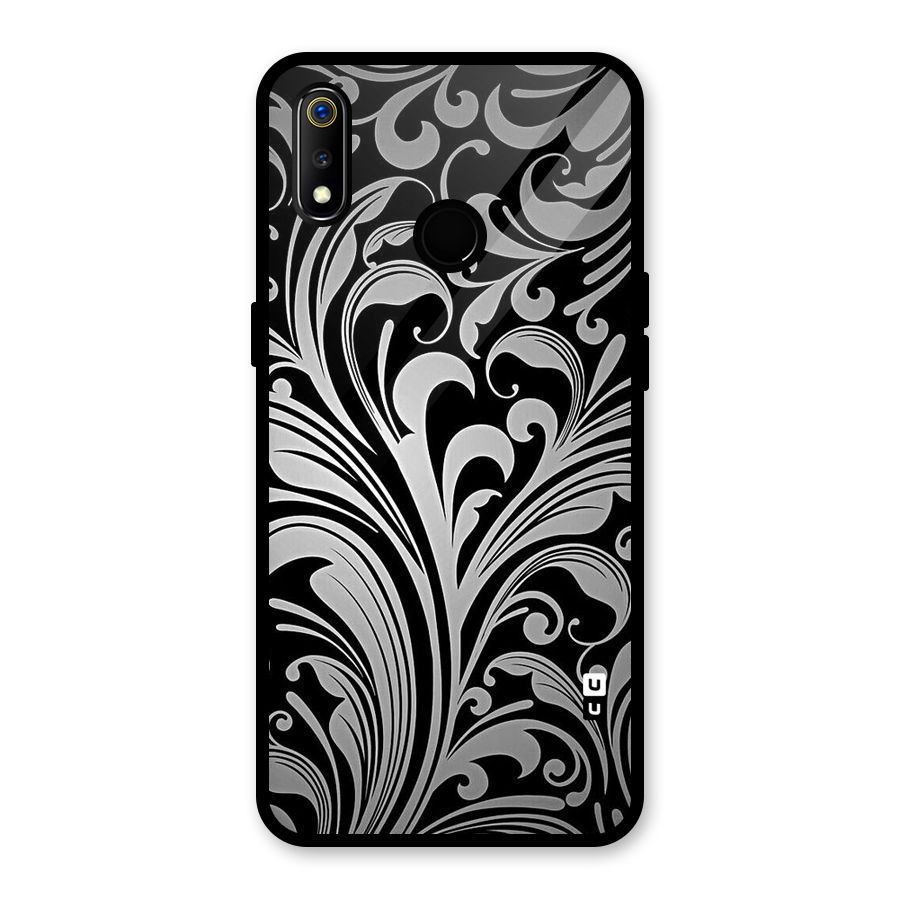 Grey Beauty Pattern Glass Back Case for Realme 3i