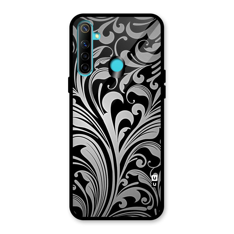 Grey Beauty Pattern Glass Back Case for Realme Narzo 10