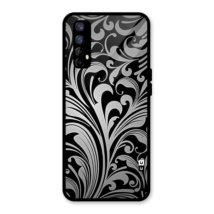 Grey Beauty Pattern Glass Back Case for Realme Narzo 20 Pro