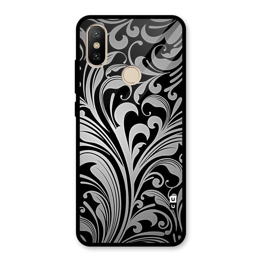 Grey Beauty Pattern Glass Back Case for Redmi A2