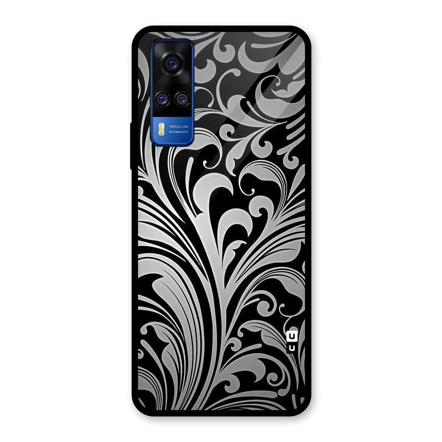 Grey Beauty Pattern Glass Back Case for Vivo Y31
