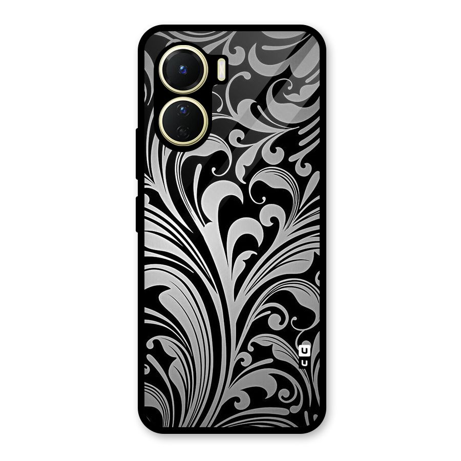 Grey Beauty Pattern Glass Back Case for Vivo Y56