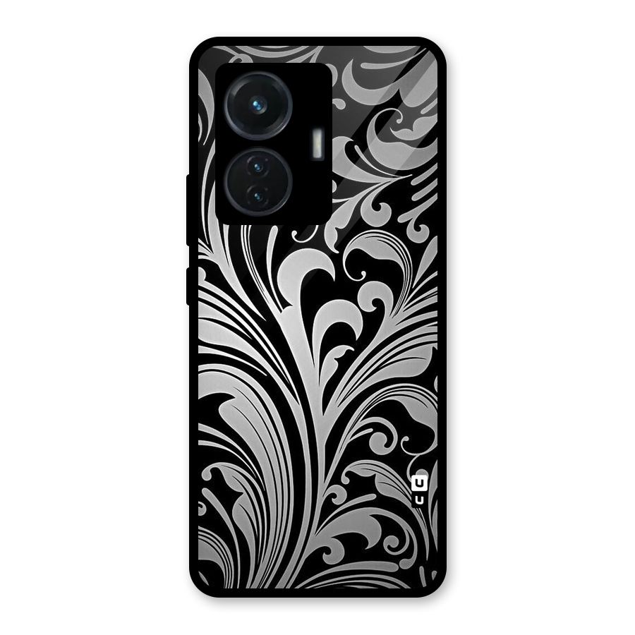 Grey Beauty Pattern Glass Back Case for iQOO Z6 44W