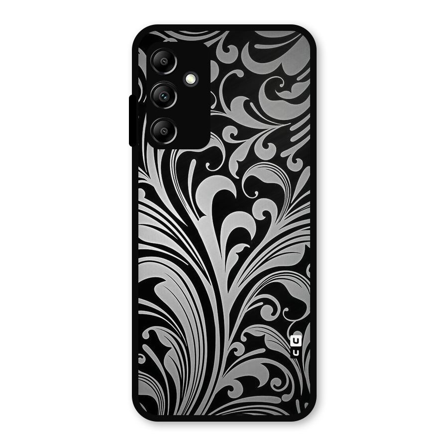 Grey Beauty Pattern Metal Back Case for Galaxy A14 5G
