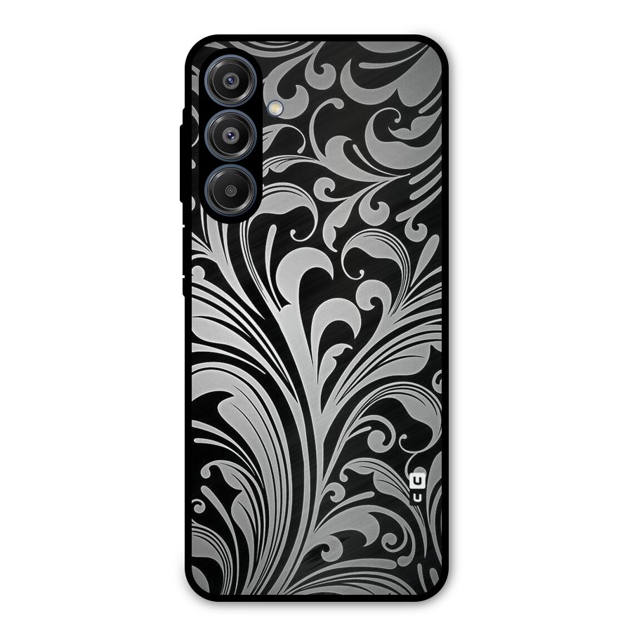 Grey Beauty Pattern Metal Back Case for Galaxy A16 5G