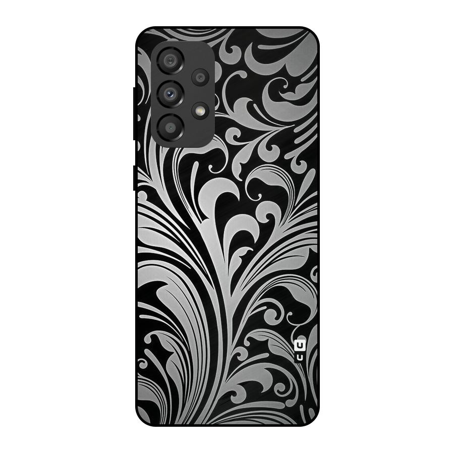 Grey Beauty Pattern Metal Back Case for Galaxy A33 5G