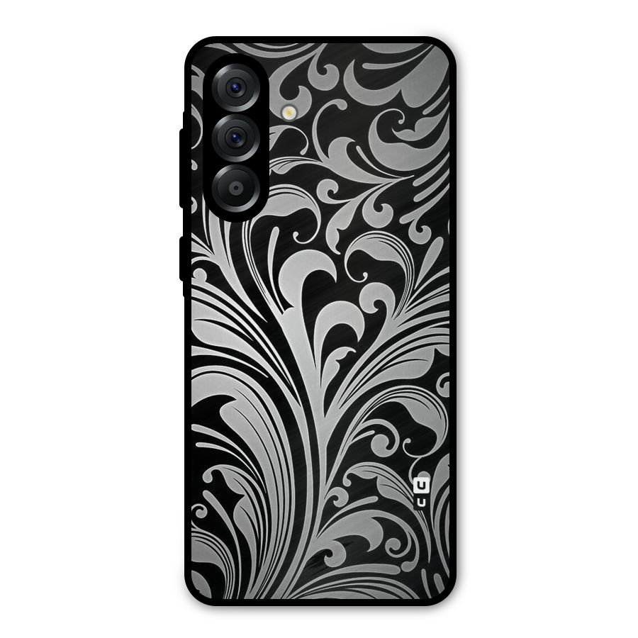 Grey Beauty Pattern Metal Back Case for Galaxy A36