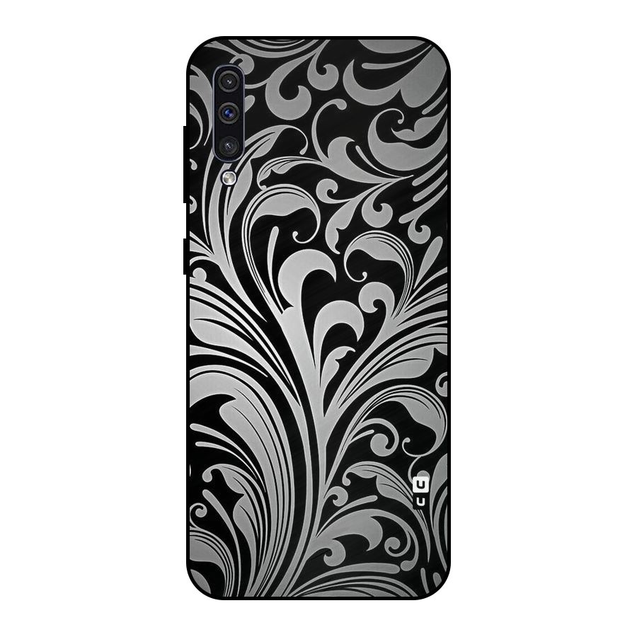Grey Beauty Pattern Metal Back Case for Galaxy A50s