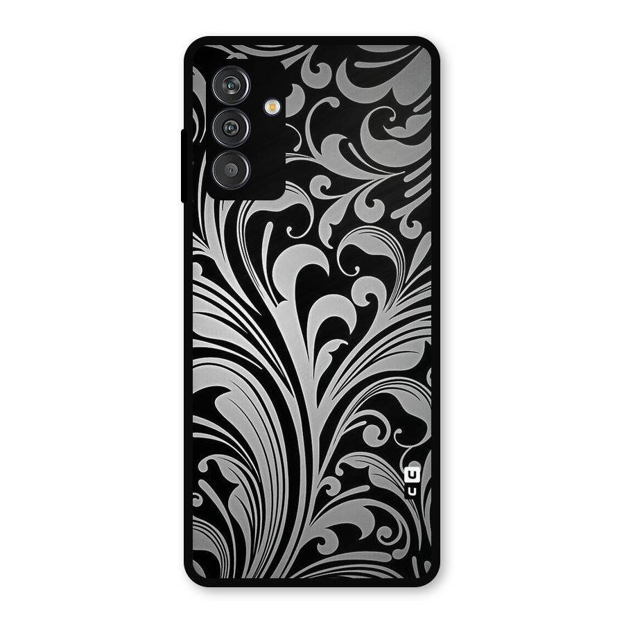 Grey Beauty Pattern Metal Back Case for Galaxy F13