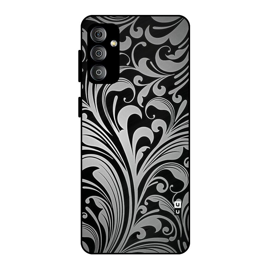 Grey Beauty Pattern Metal Back Case for Galaxy F23
