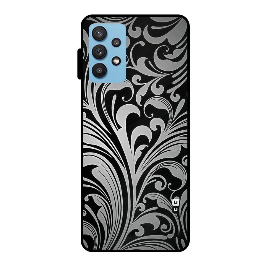Grey Beauty Pattern Metal Back Case for Galaxy M32 5G