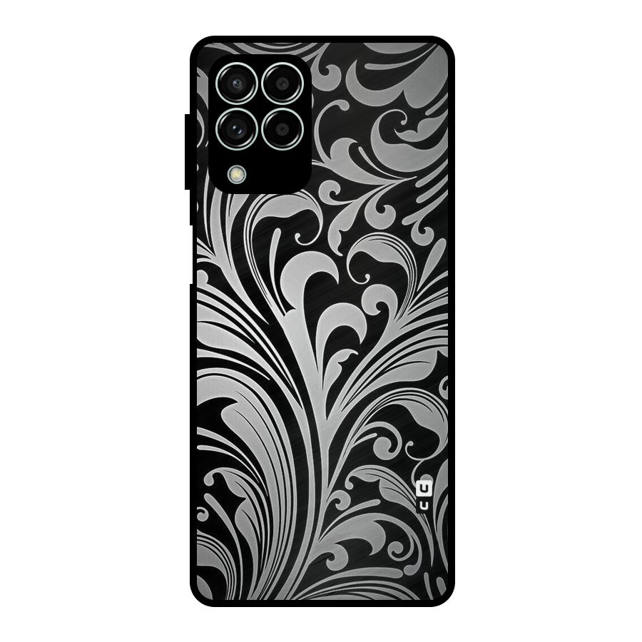 Grey Beauty Pattern Metal Back Case for Galaxy M33