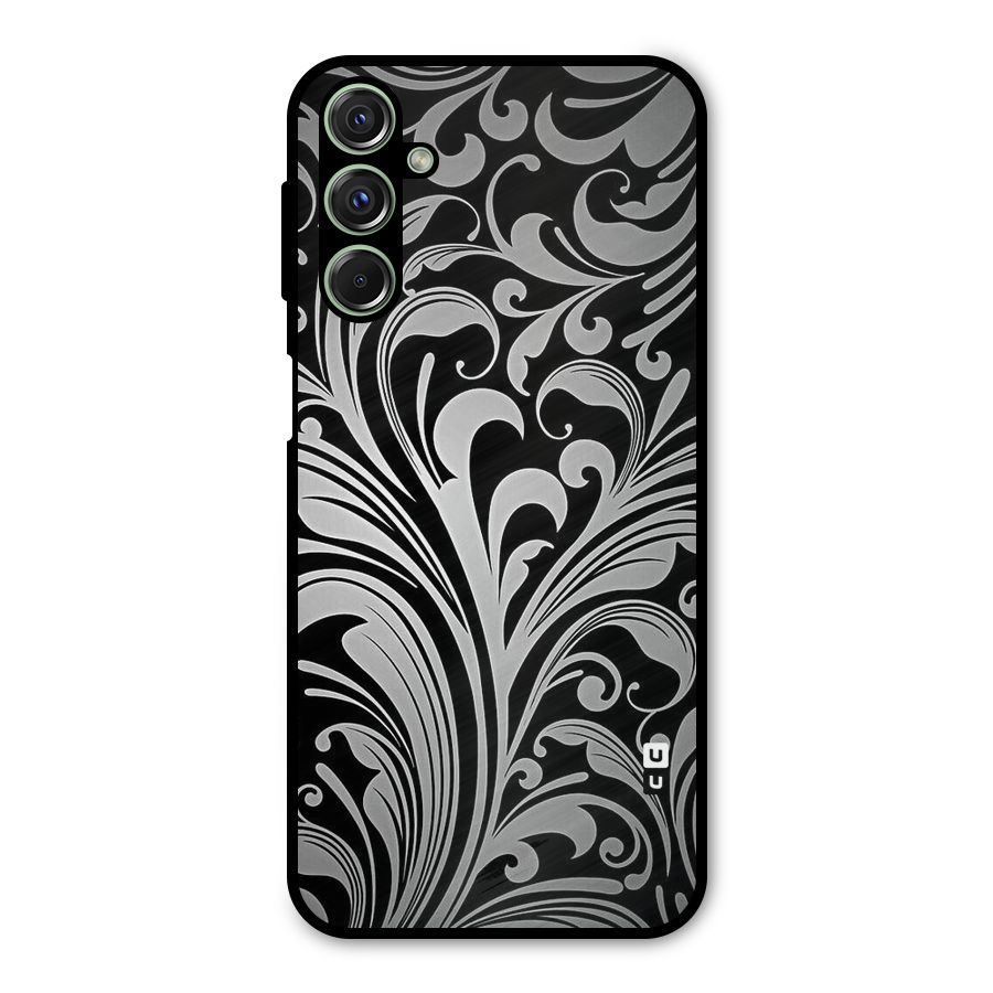 Grey Beauty Pattern Metal Back Case for Galaxy M34