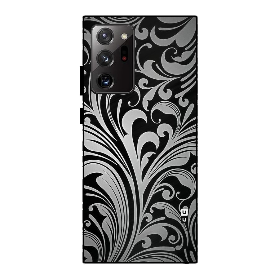 Grey Beauty Pattern Metal Back Case for Galaxy Note 20 Ultra