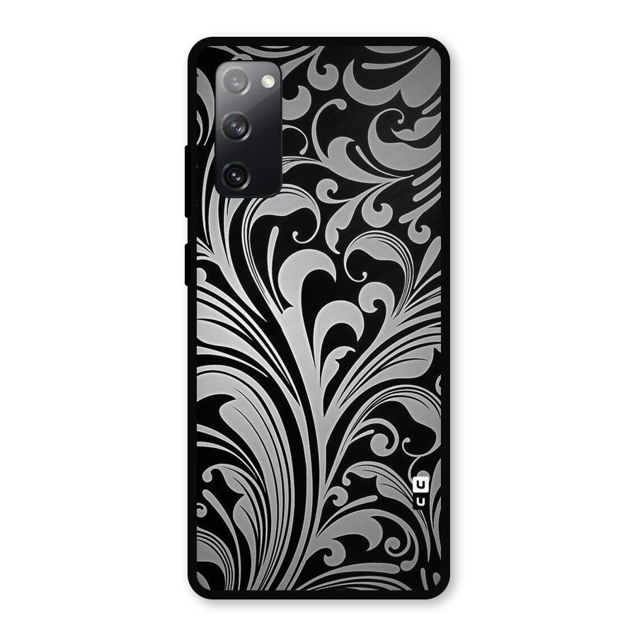 Grey Beauty Pattern Metal Back Case for Galaxy S20 FE 5G