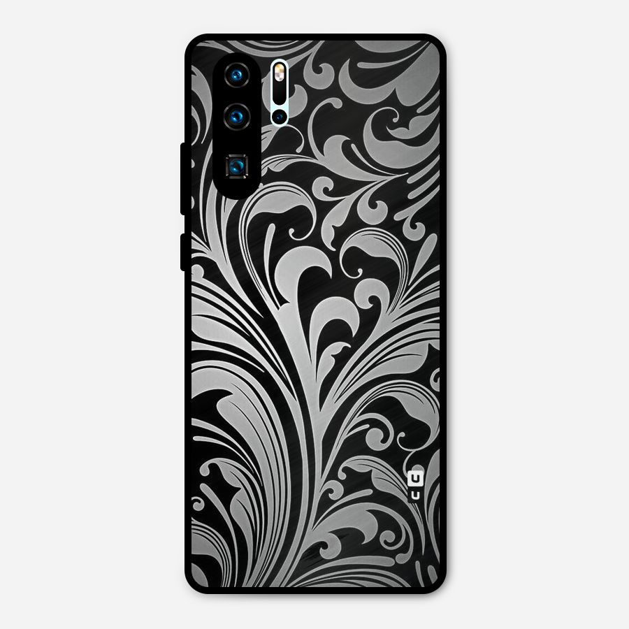 Grey Beauty Pattern Metal Back Case for Huawei P30 Pro