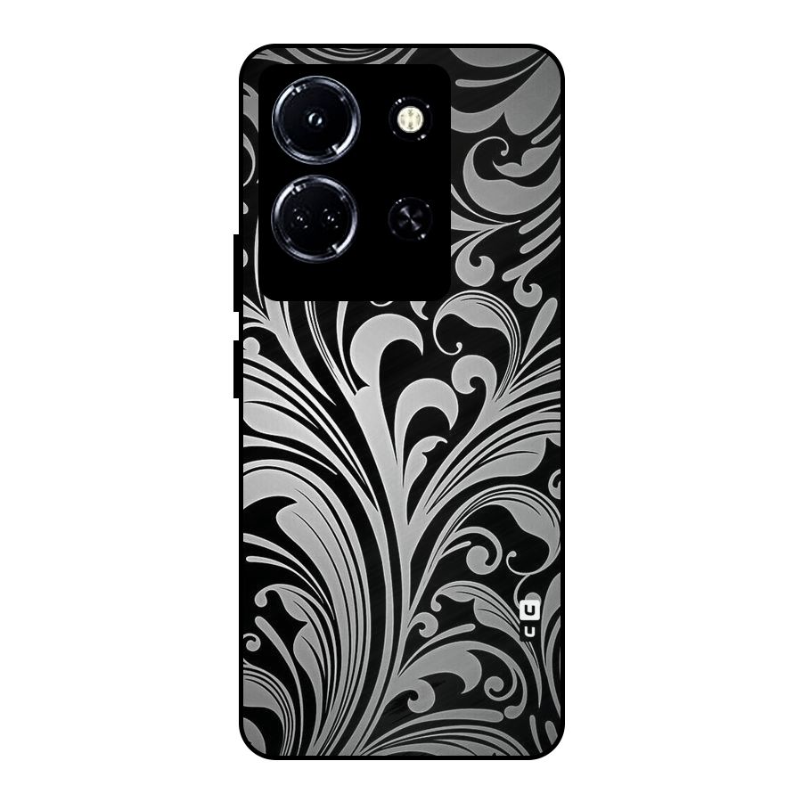 Grey Beauty Pattern Metal Back Case for Infinix Note 30 5G