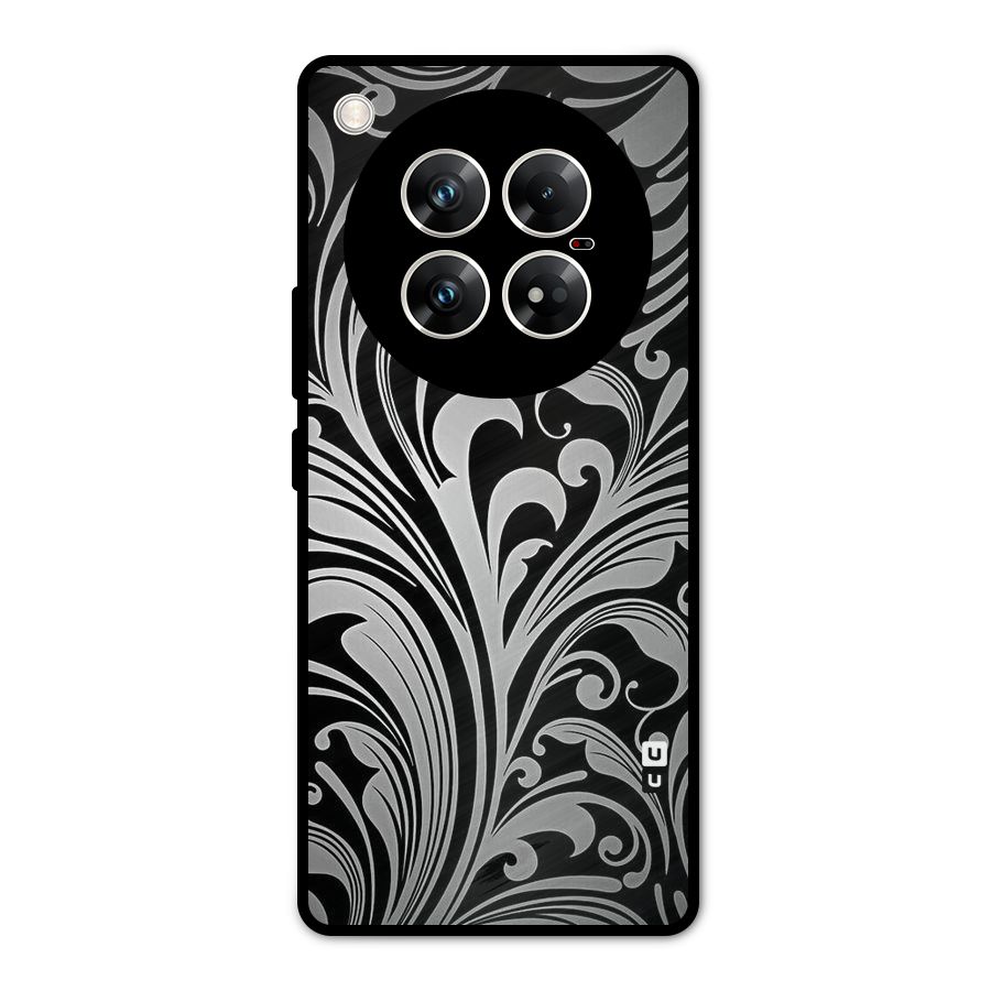 Grey Beauty Pattern Metal Back Case for Infinix Zero 40 5G