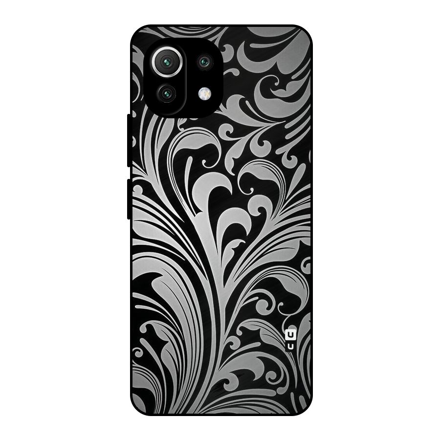 Grey Beauty Pattern Metal Back Case for Mi 11 Lite NE 5G