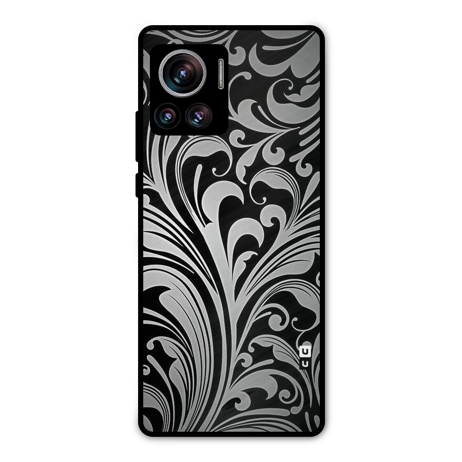 Grey Beauty Pattern Metal Back Case for Motorola Edge 30 Ultra