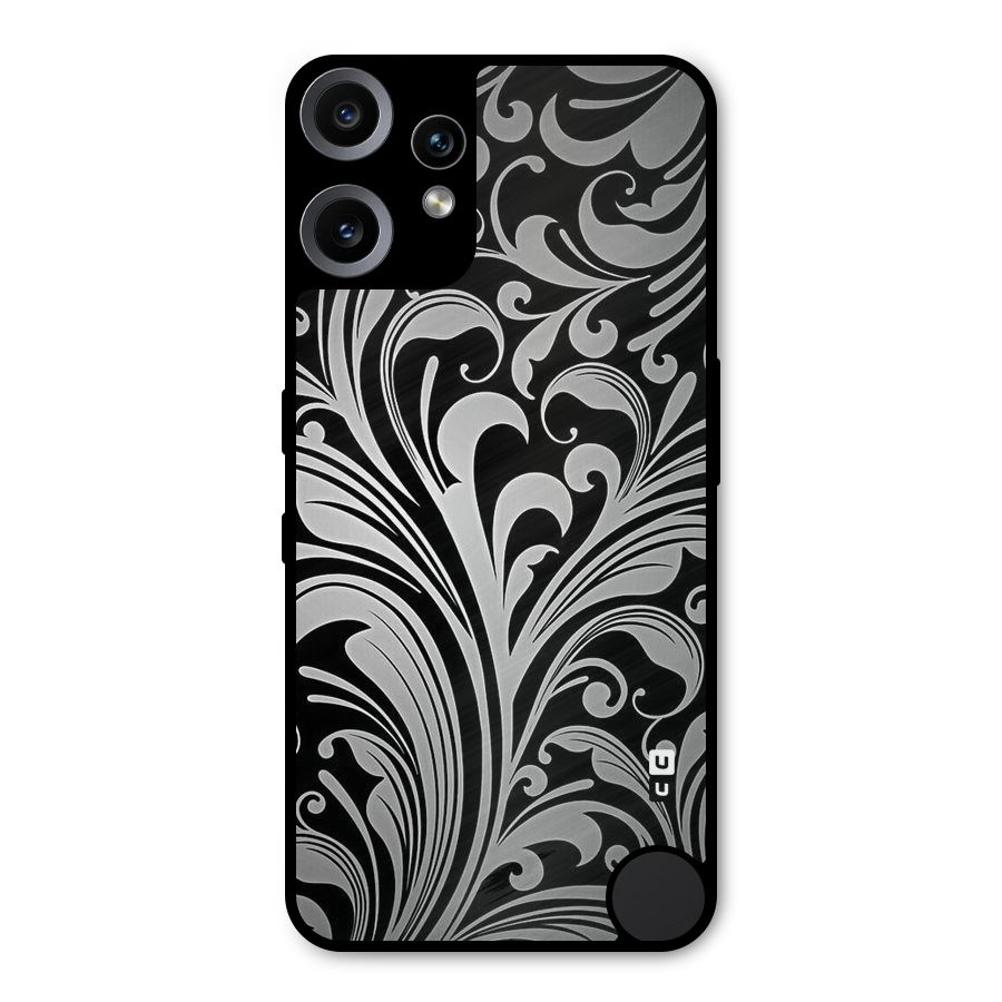 Grey Beauty Pattern Metal Back Case for Nothing CMF Phone 2 Pro