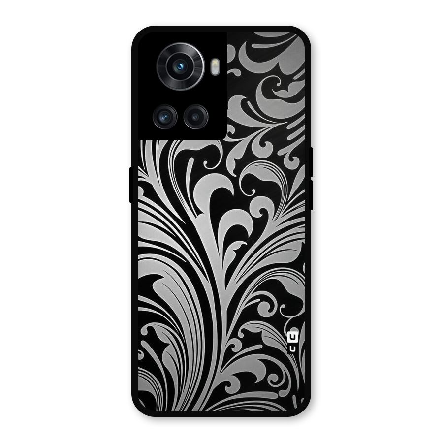 Grey Beauty Pattern Metal Back Case for OnePlus 10R