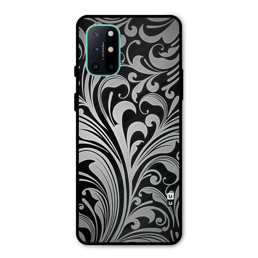 Grey Beauty Pattern Metal Back Case for OnePlus 8T