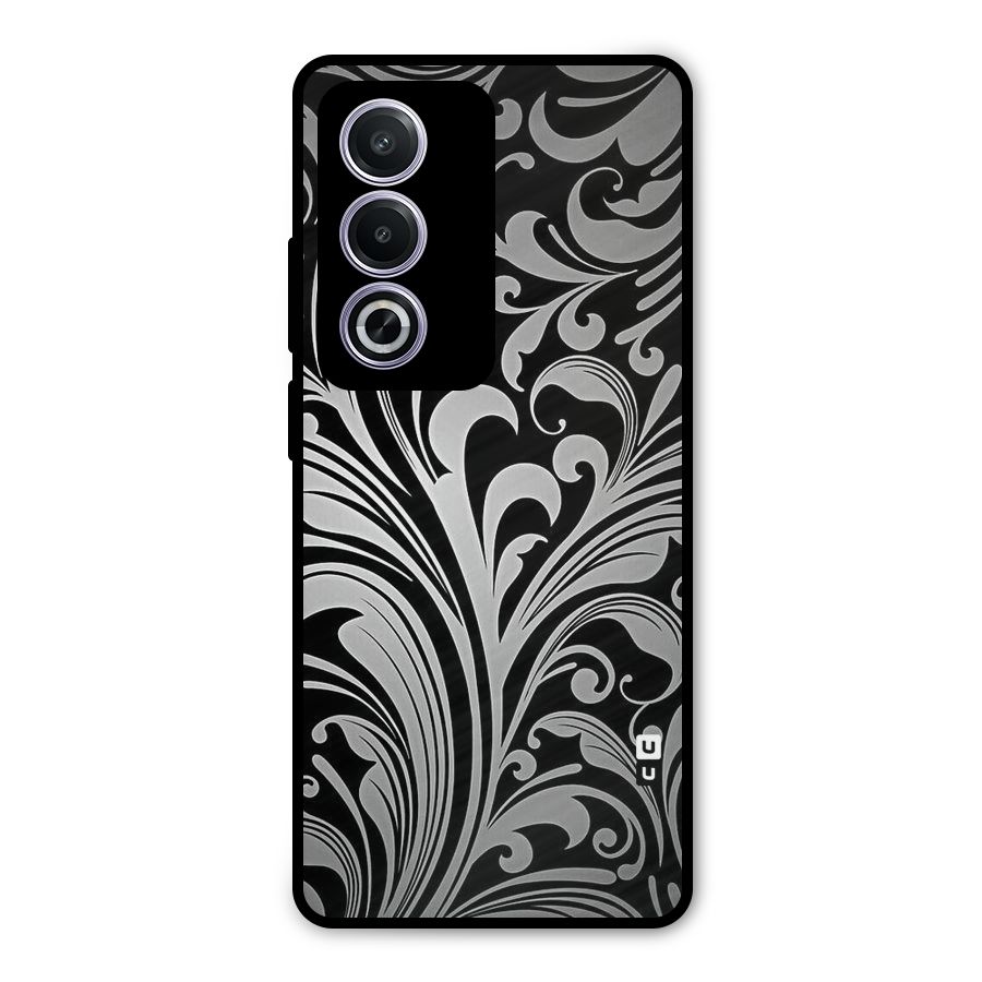 Grey Beauty Pattern Metal Back Case for Oppo K12x