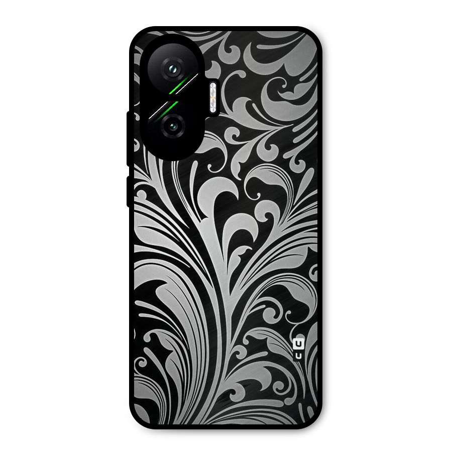 Grey Beauty Pattern Metal Back Case for Poco F7