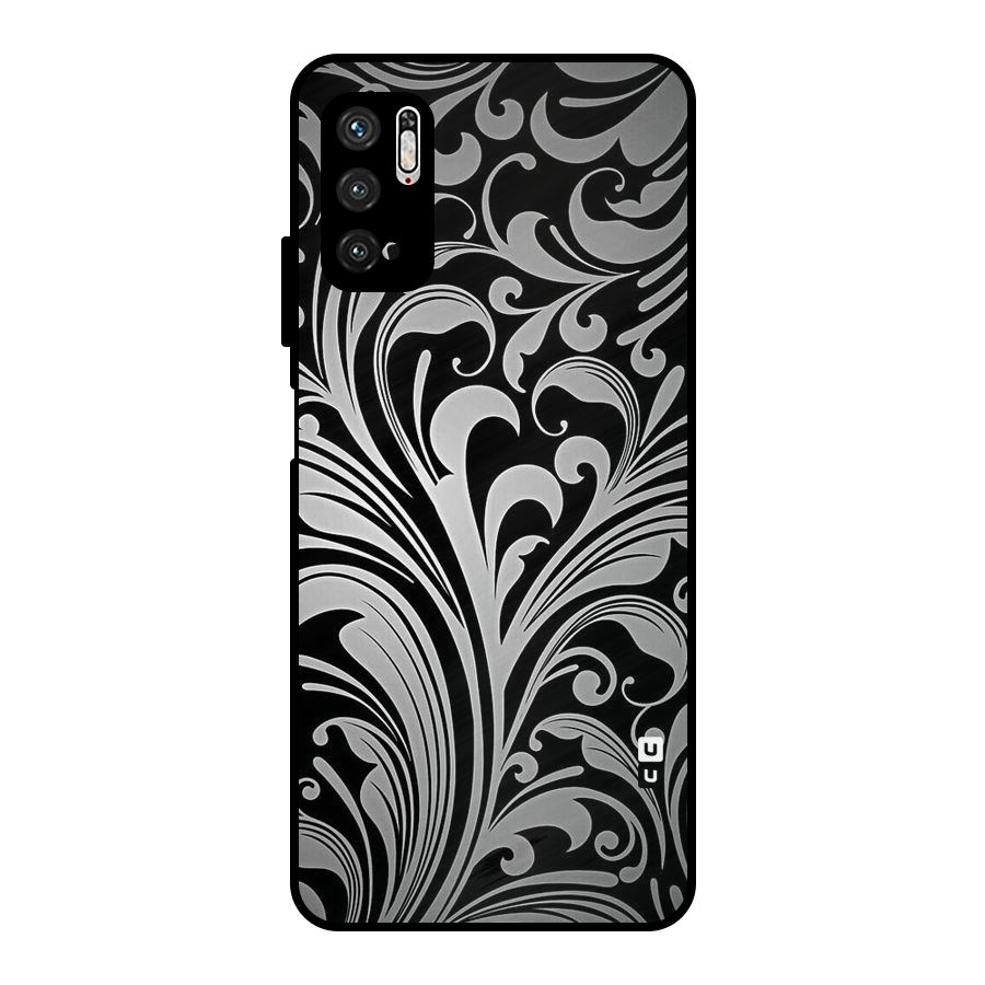 Grey Beauty Pattern Metal Back Case for Poco M3 Pro 5G