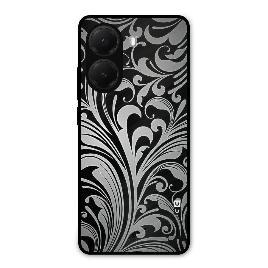 Grey Beauty Pattern Metal Back Case for Poco X7 Pro