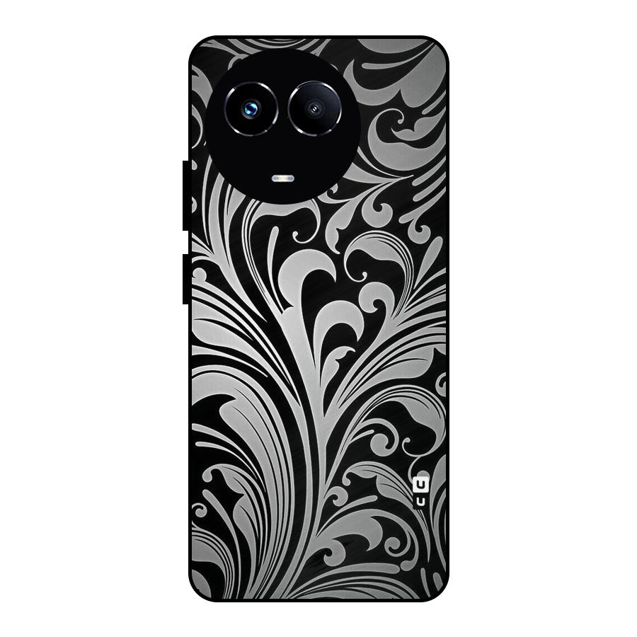 Grey Beauty Pattern Metal Back Case for Realme 11X