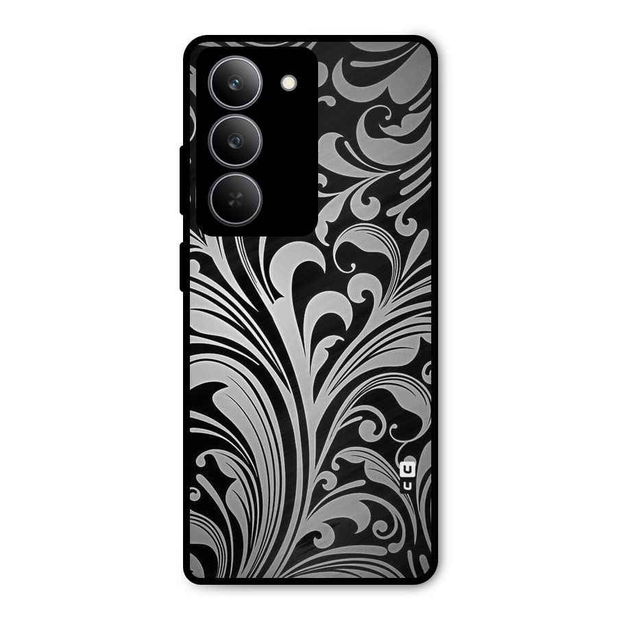 Grey Beauty Pattern Metal Back Case for Realme 14x