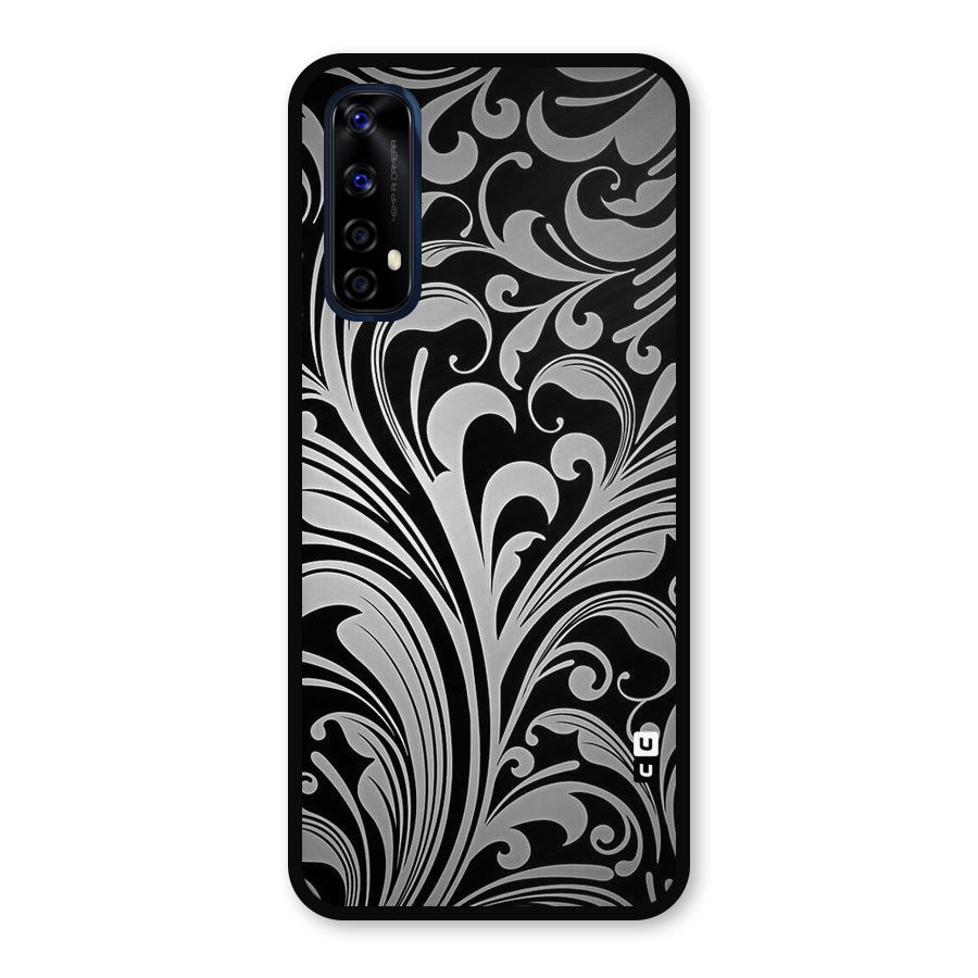Grey Beauty Pattern Metal Back Case for Realme 7
